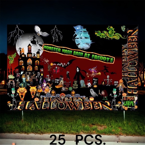 25 10x13 Poly Mailers Halloween Shipping Envelopes PRICE IS FIRM Monster Fall - Picture 4 of 11